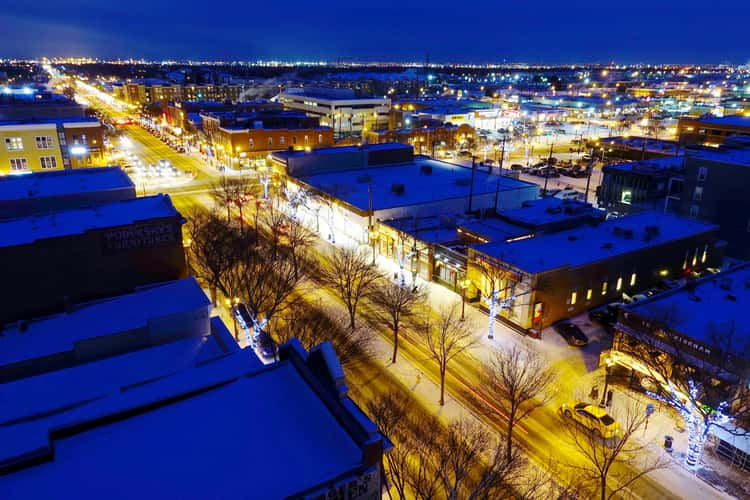 Whyte Avenue, Edmonton, from Metterra Hotel