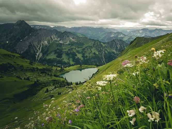 Seealpsee from Zeigersattel, Allgäu