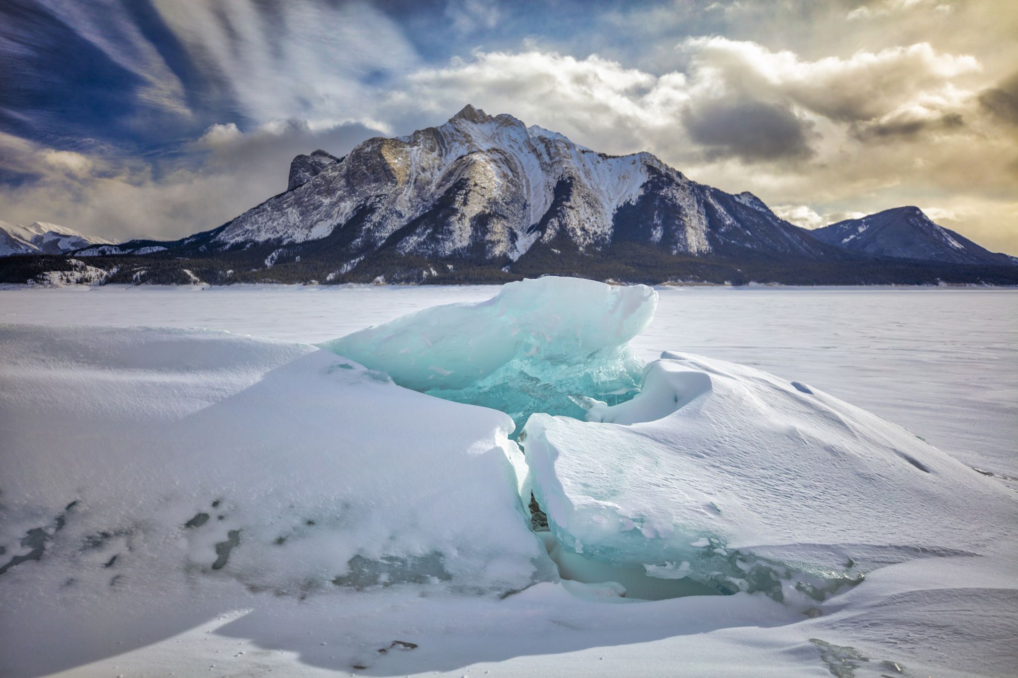 Abraham lake, Canada