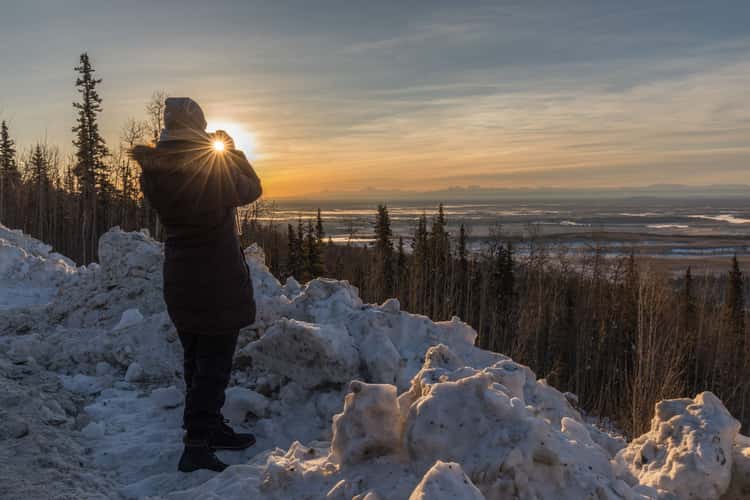 Alaska Range viewpoint near Fairbanks