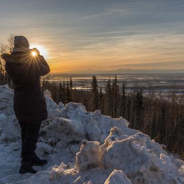 Alaska Range viewpoint near Fairbanks, USA