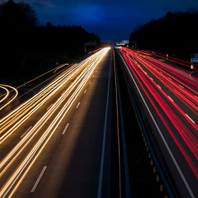 Autobahn lights, Germany