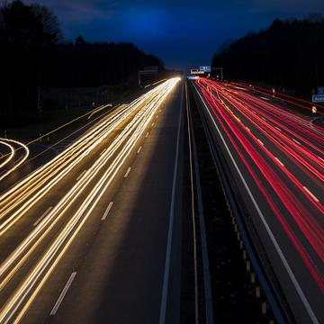 Autobahn lights, Germany
