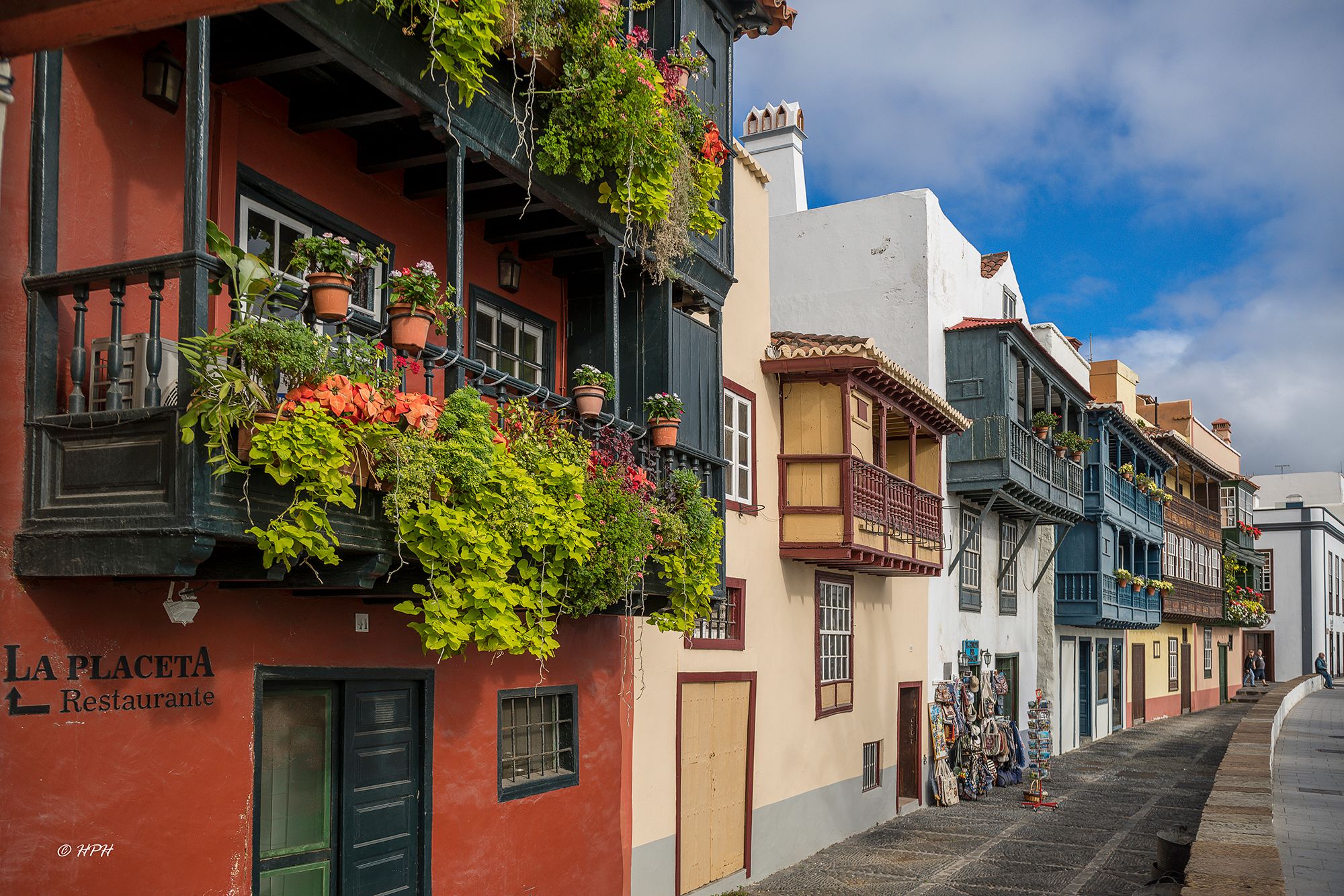 Balconies in Santa Cruz de la Palma, Spain