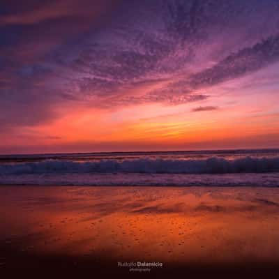 Beach of Moliets plage, France