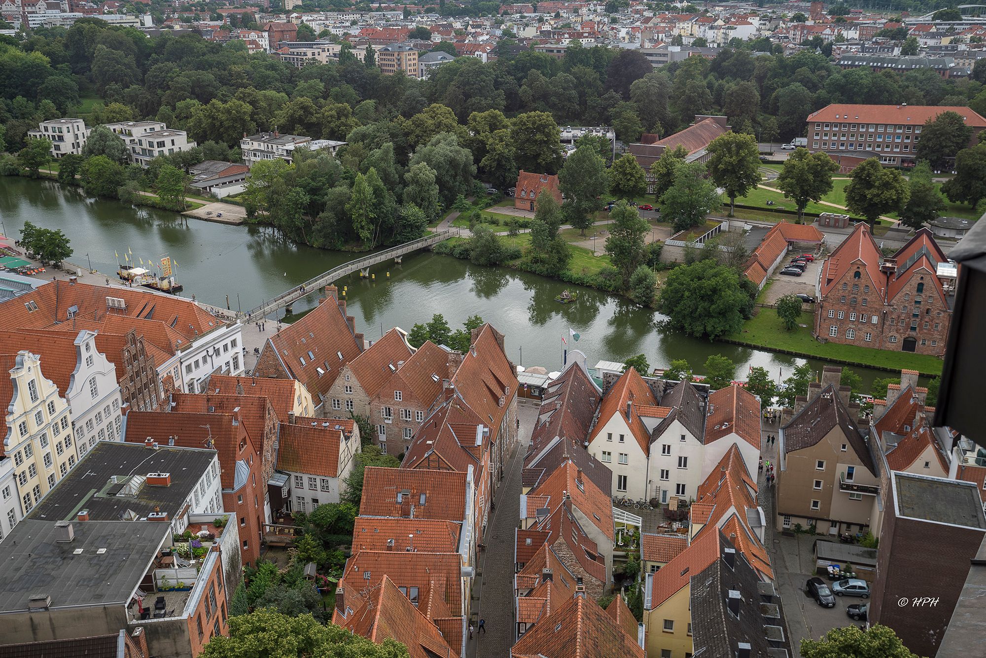 Church spire of St. Petri in Lübeck, Germany