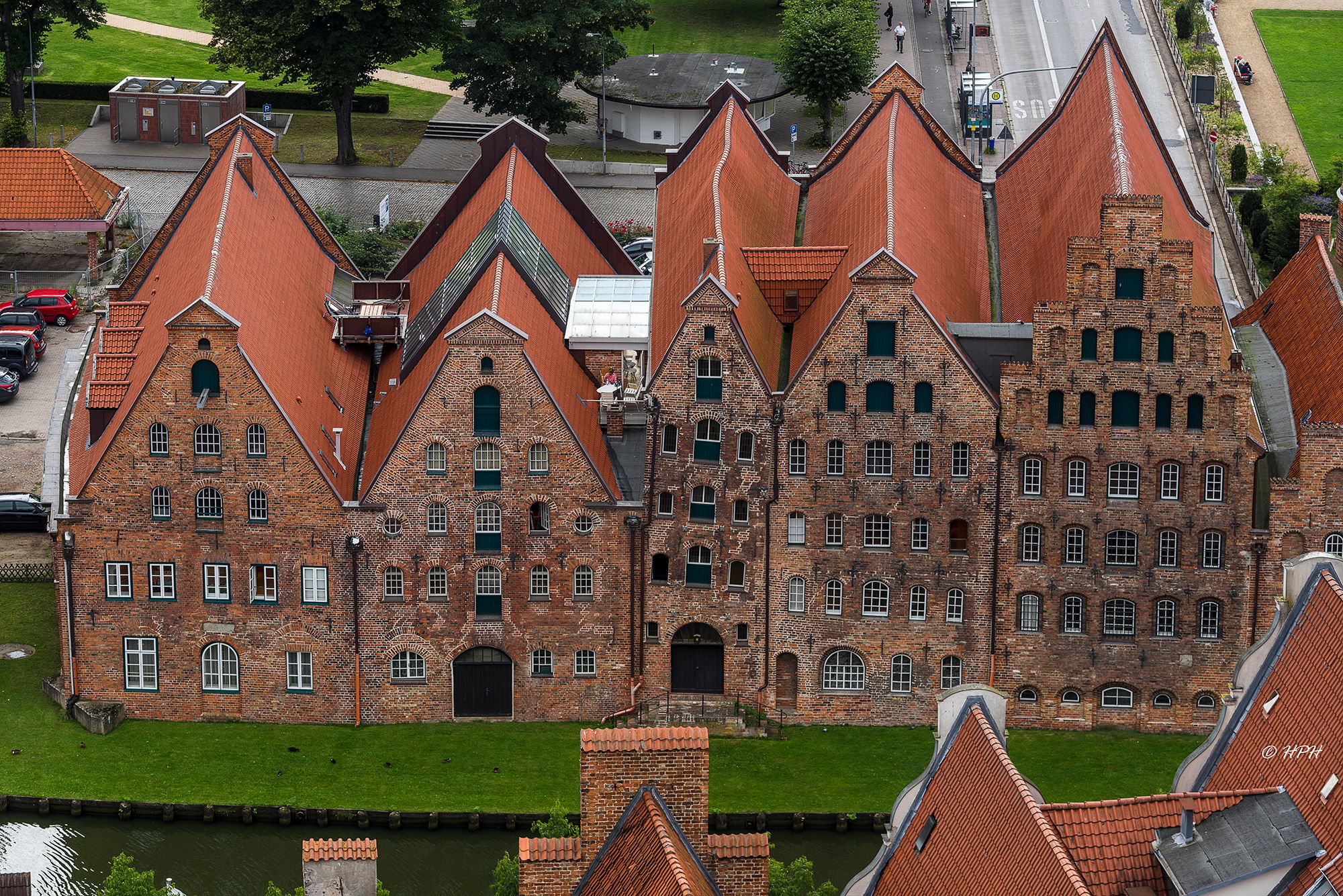 Church spire of St. Petri in Lübeck, Germany