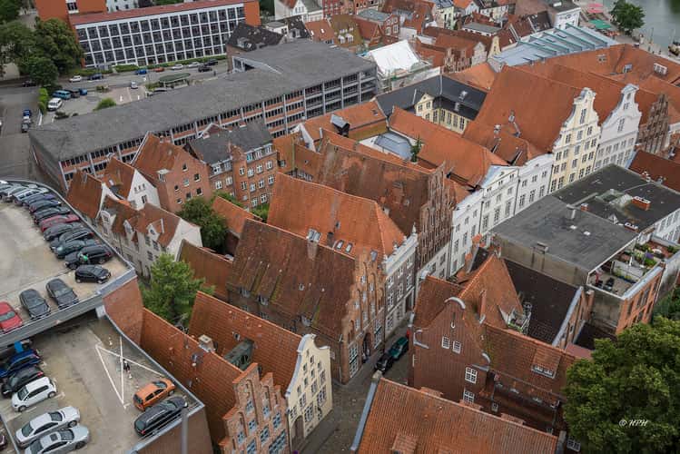 Church spire of St. Petri in Lübeck