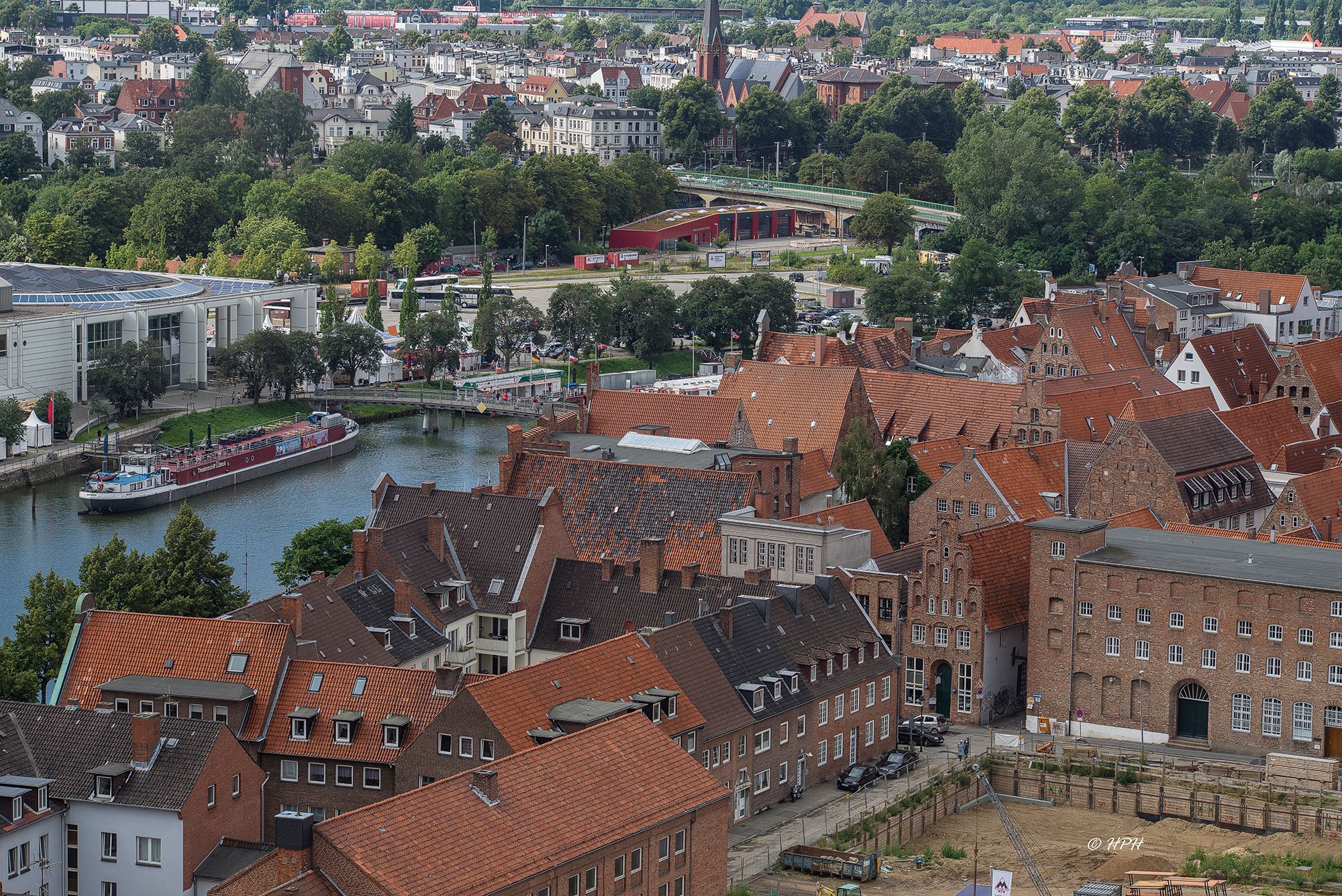 Church spire of St. Petri in Lübeck, Germany