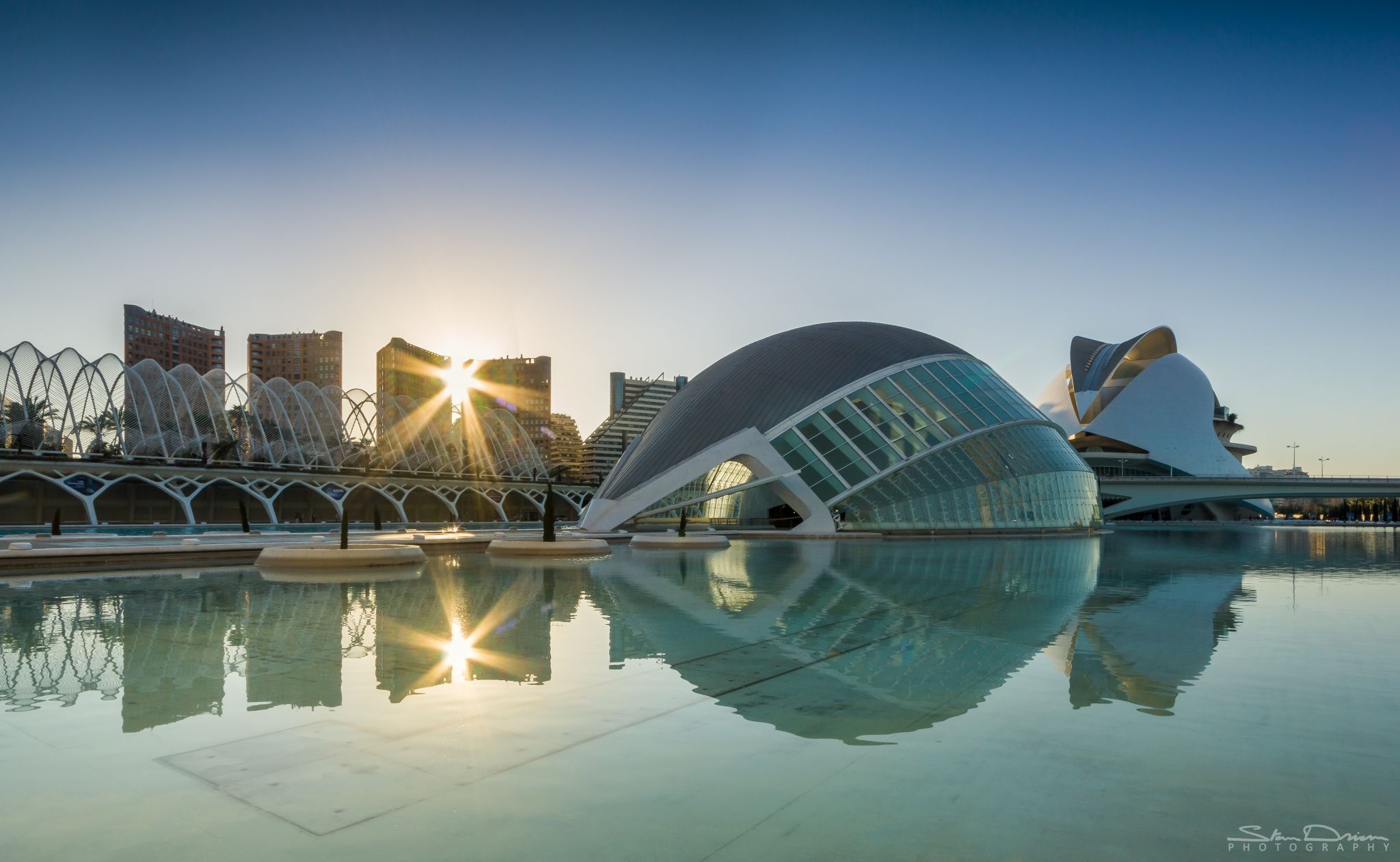Hemisfèric & Palace of Arts, east view, Spain