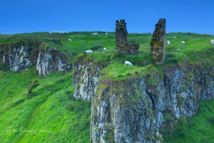 Dunseverick castle ruin