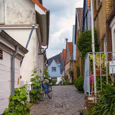 Fishing village Holm, Schleswig, Germany