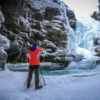 Frozen Athabasca Falls, Canada