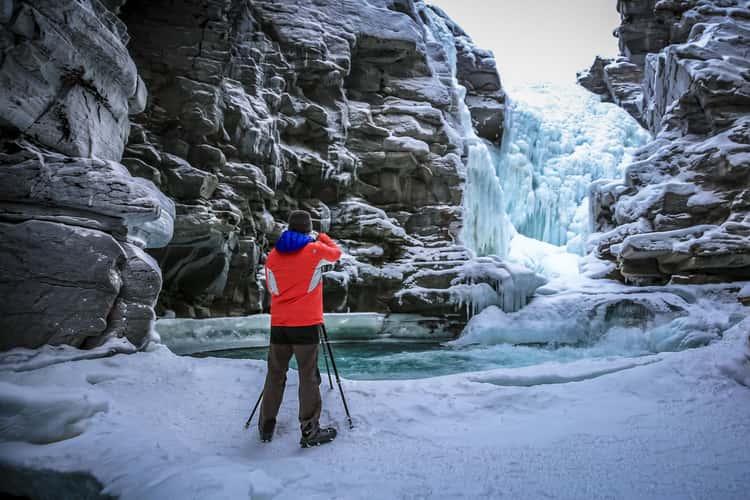 Frozen Athabasca Falls