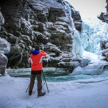Frozen Athabasca Falls, Canada