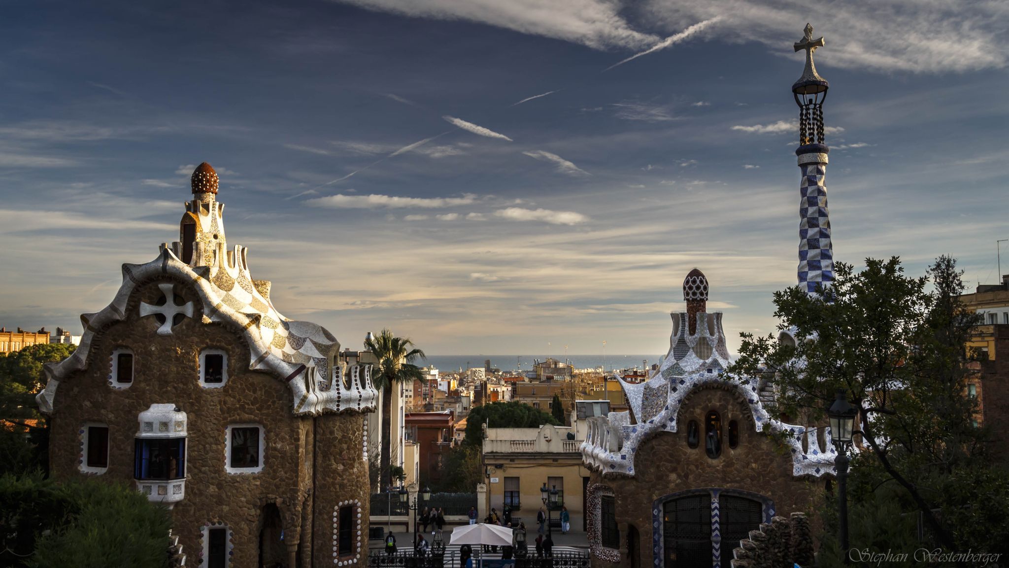 Gatehouse of Park Güell, Spain