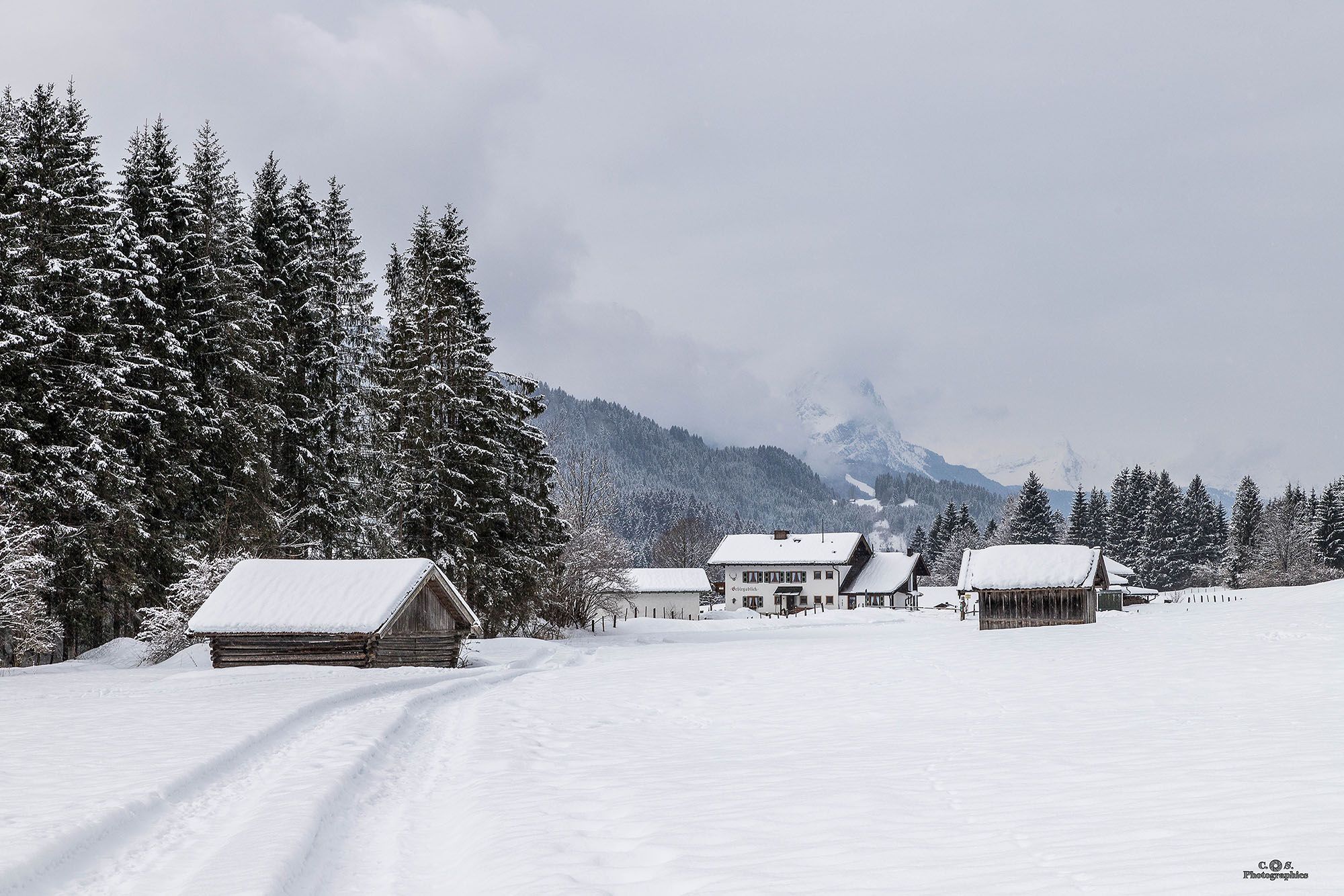 Geroldsee winter sunset, Germany
