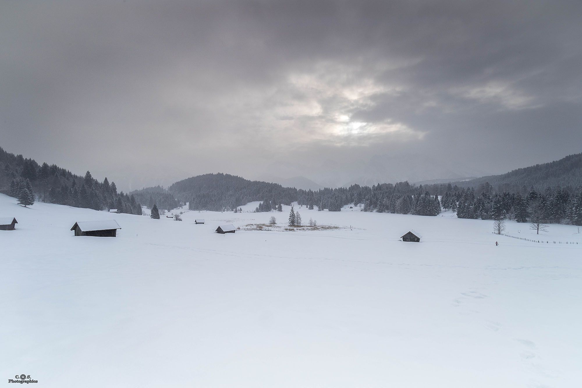 Geroldsee winter sunset, Germany