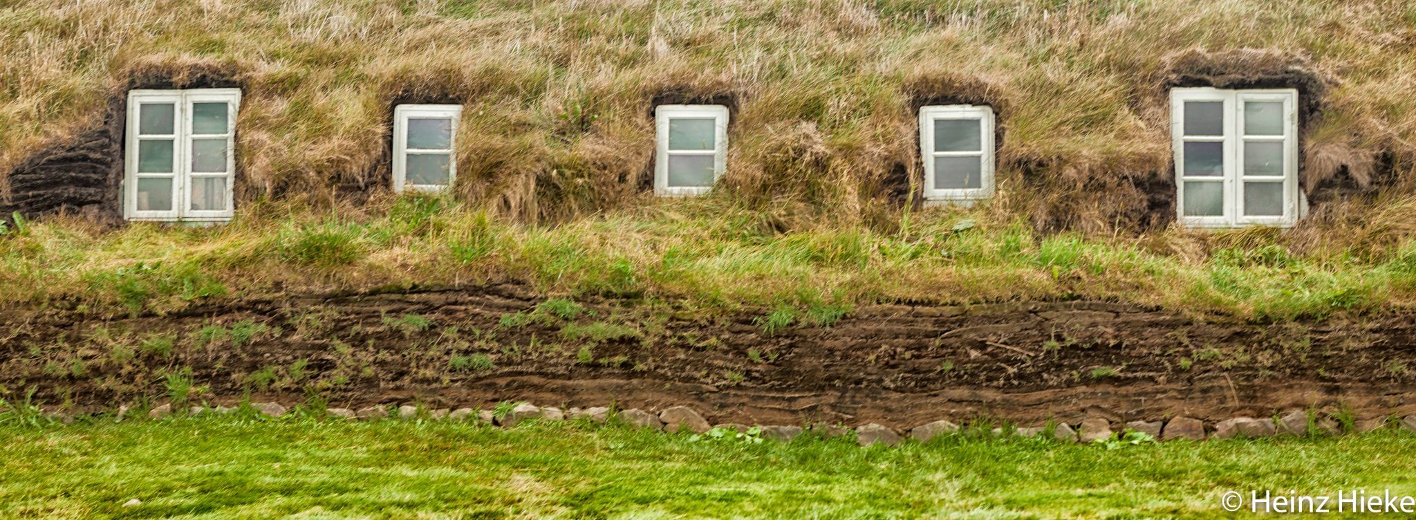 kleine Torfkirche auf Island, Iceland