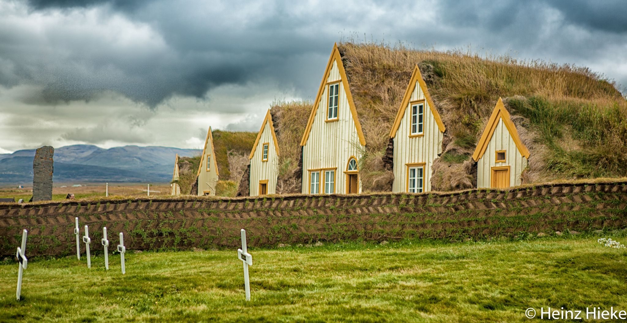 kleine Torfkirche auf Island, Iceland