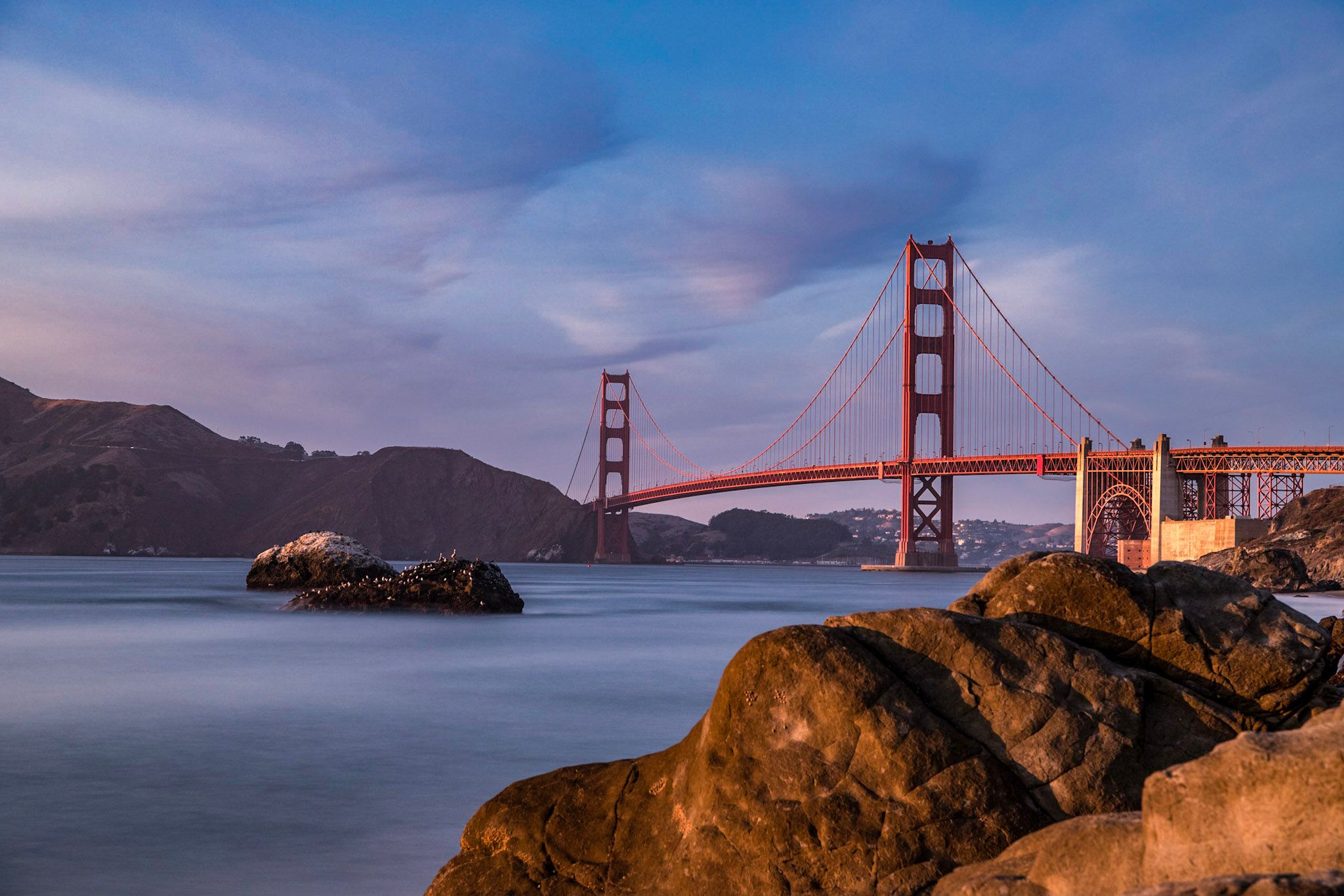 The Golden Gate Bridge from Baker Beach, USA