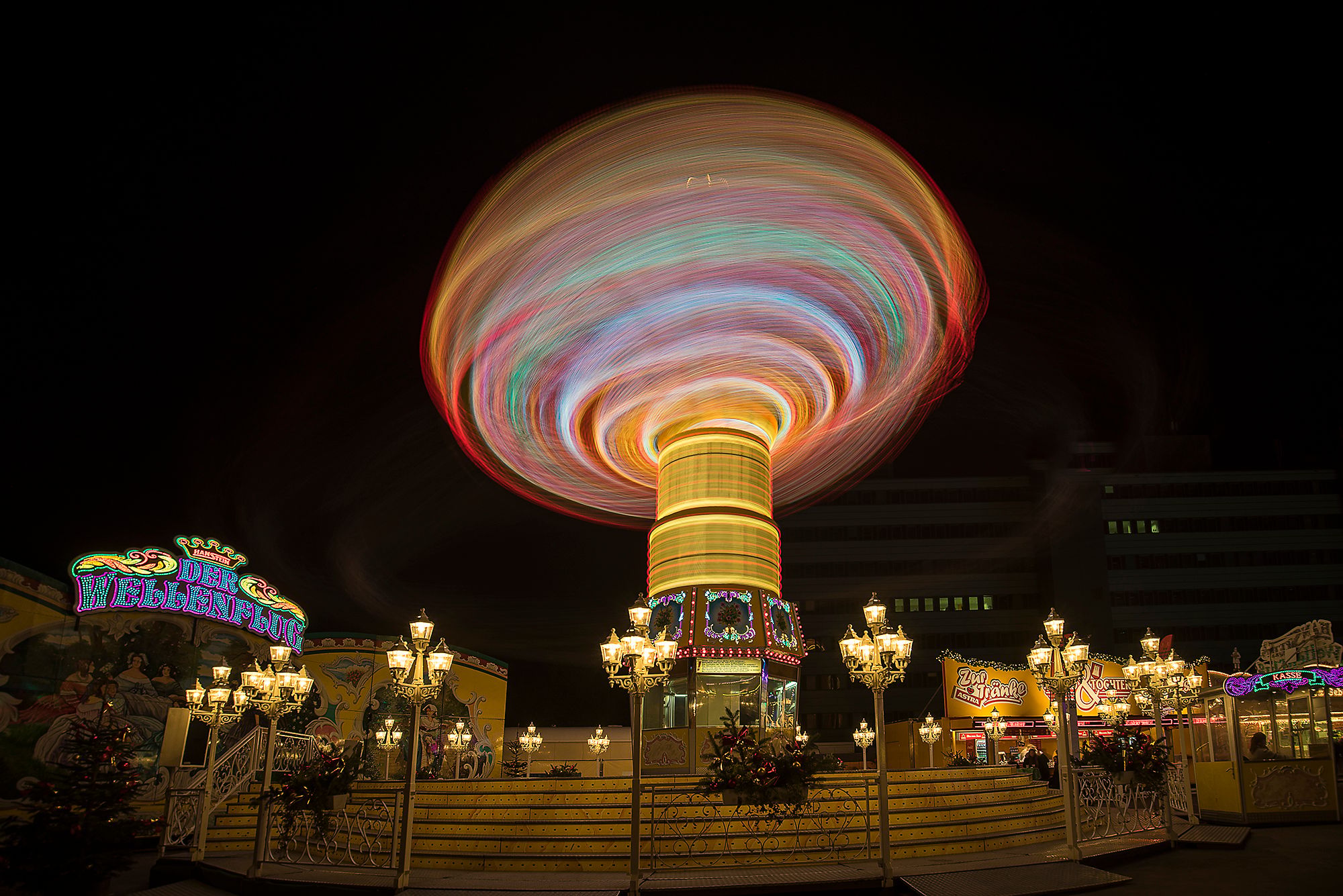 Hamburg's annual fair, called 'Dom', Germany