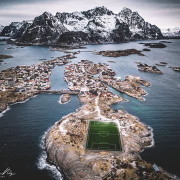Henningsvaer Soccer Field, Norway