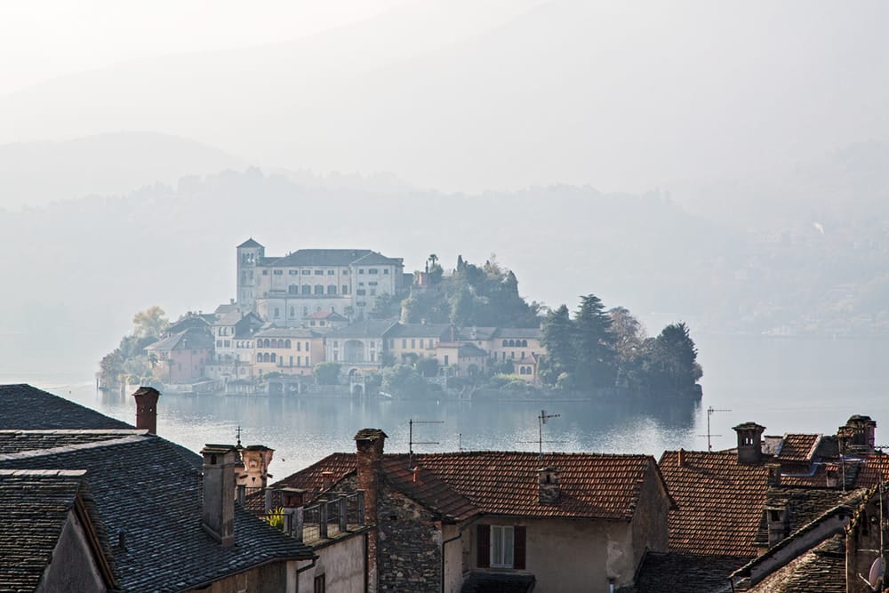 Orta Lake, from Orta San Giulio, Italy