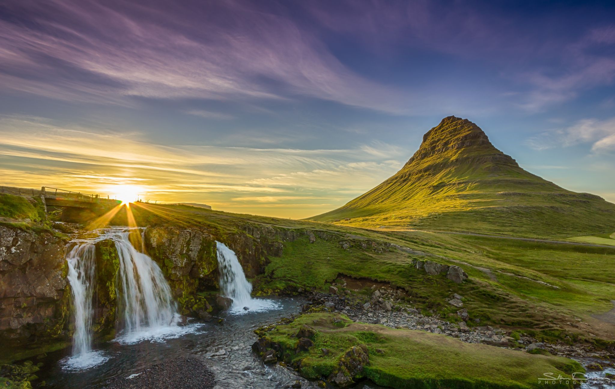 Kirkjufell Waterfall with Kirkjufell, Iceland