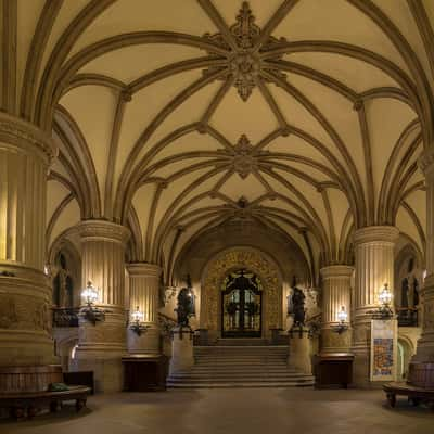 Lobby of the Hamburg City Hall, Germany