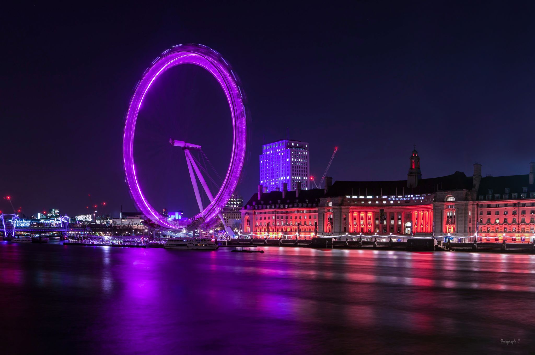 London Eye from Westminster Bridge, London, United Kingdom