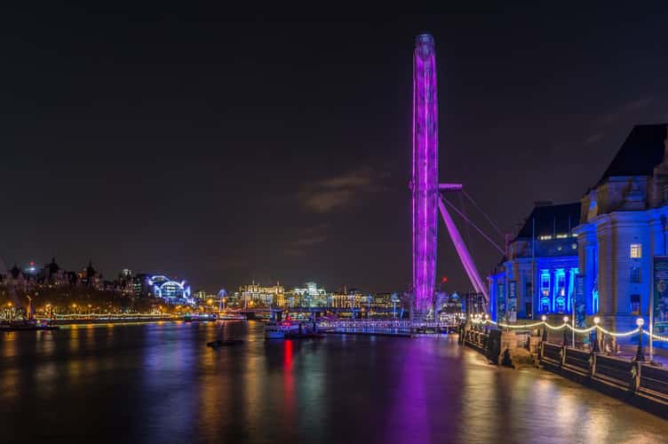 London Eye from Westminster Bridge, London