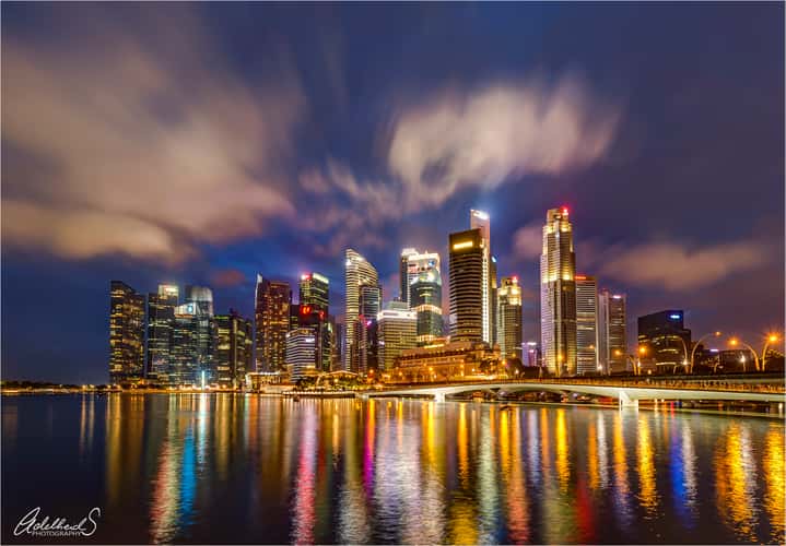 Singapore Skyscrapers at Marina Bay Financial Centre