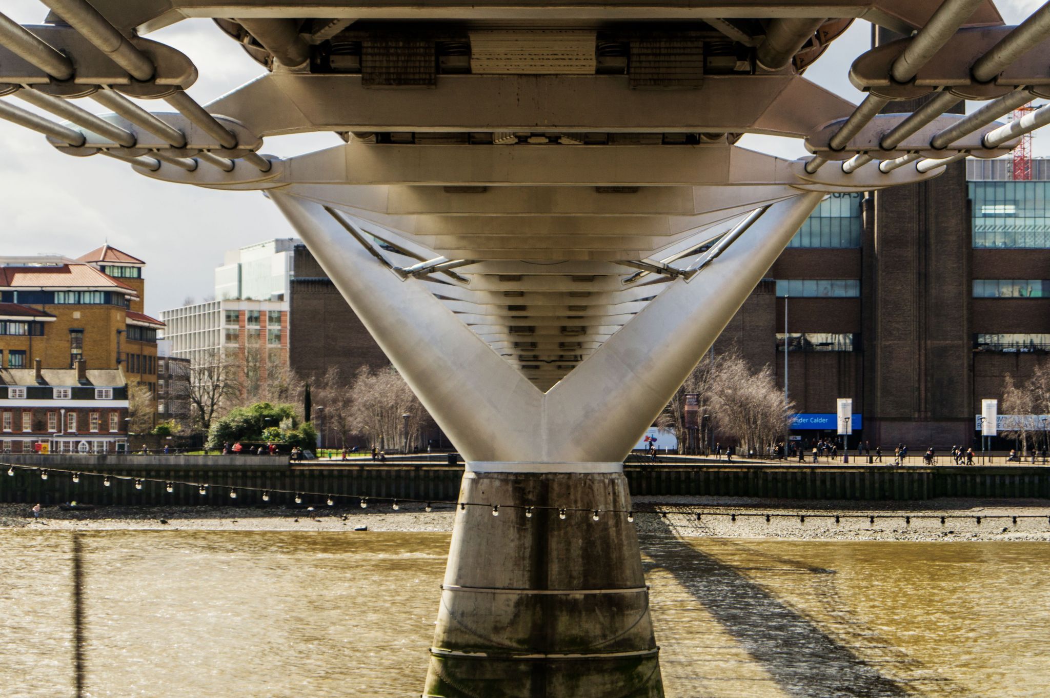 Beneath Millennium Bridge, London, United Kingdom