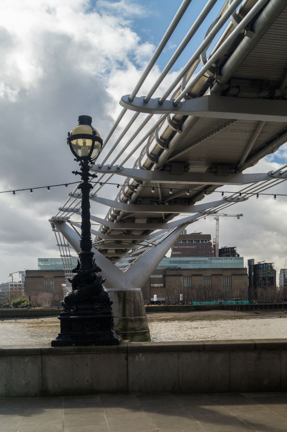 Beneath Millennium Bridge, London, United Kingdom