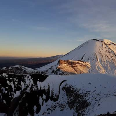 Mount Ngauruhoe looking back, New Zealand