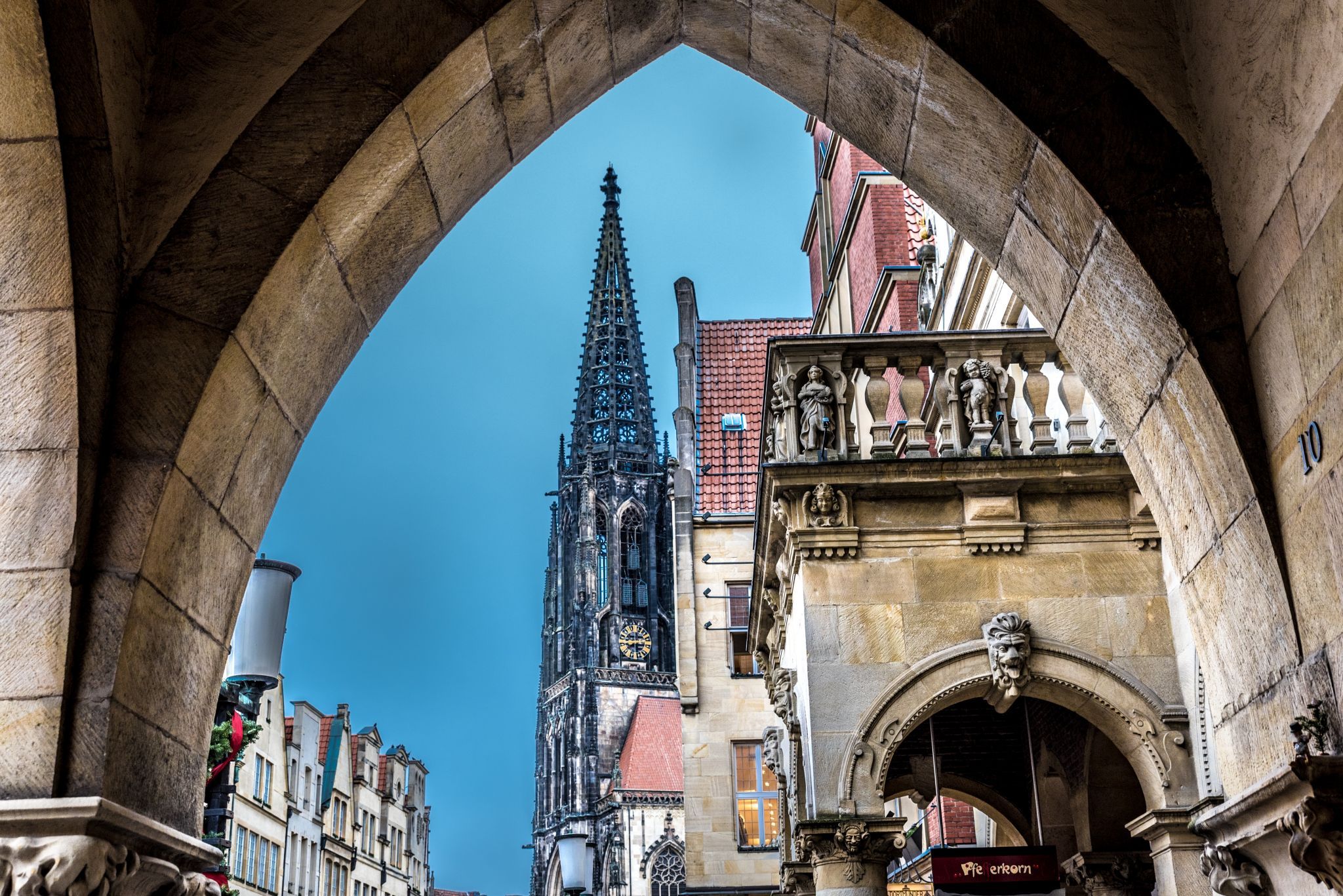 View of St. Lamberti, Münster, Germany