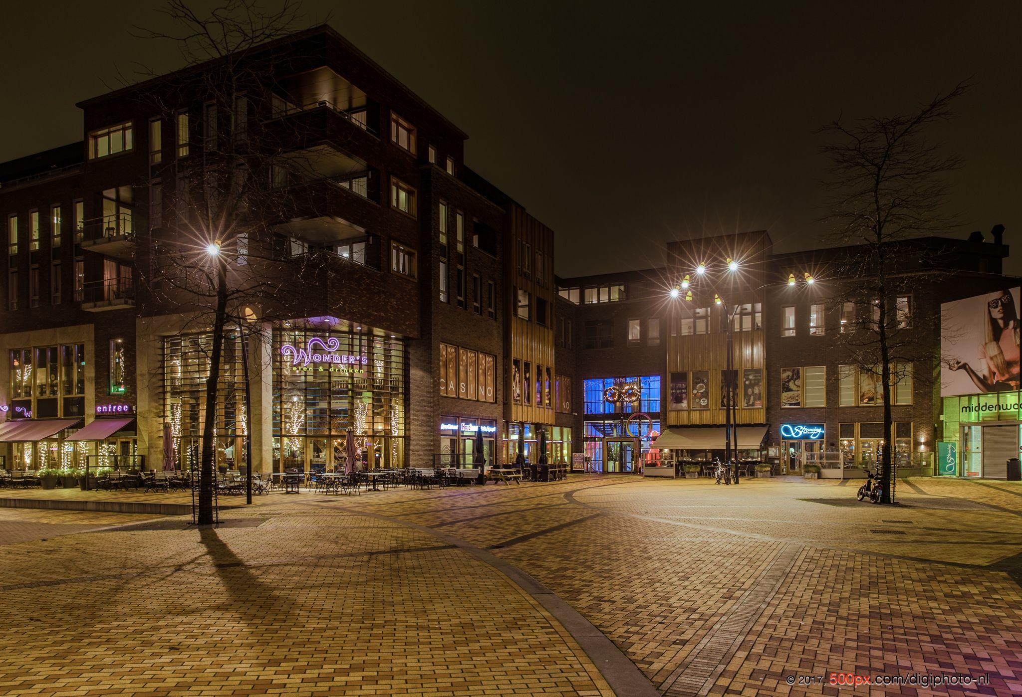 Night in Heerhugowaard, Netherlands