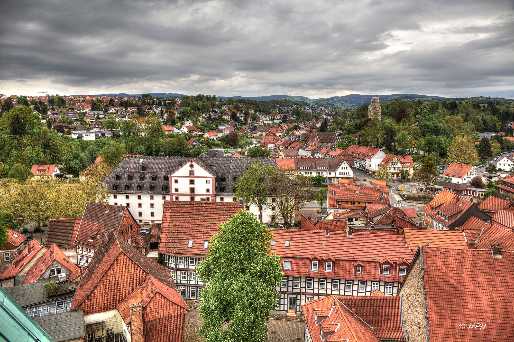 Osterode - view from the Marktkirche, Germany