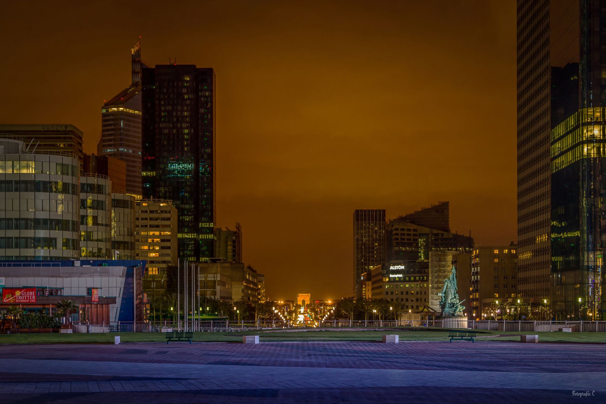 View from the La Défense, Paris, France