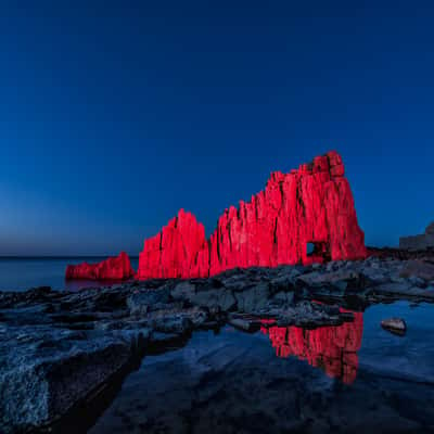 red rocks, Italy