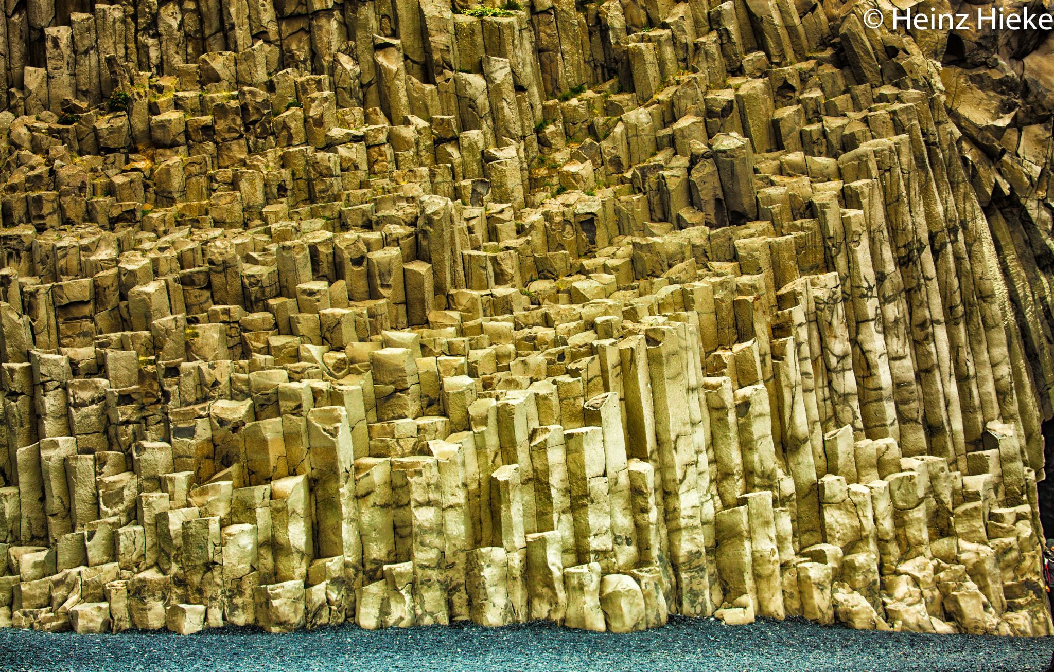 Reynisdrangar, the black basalt sea stacks near Vik, Iceland