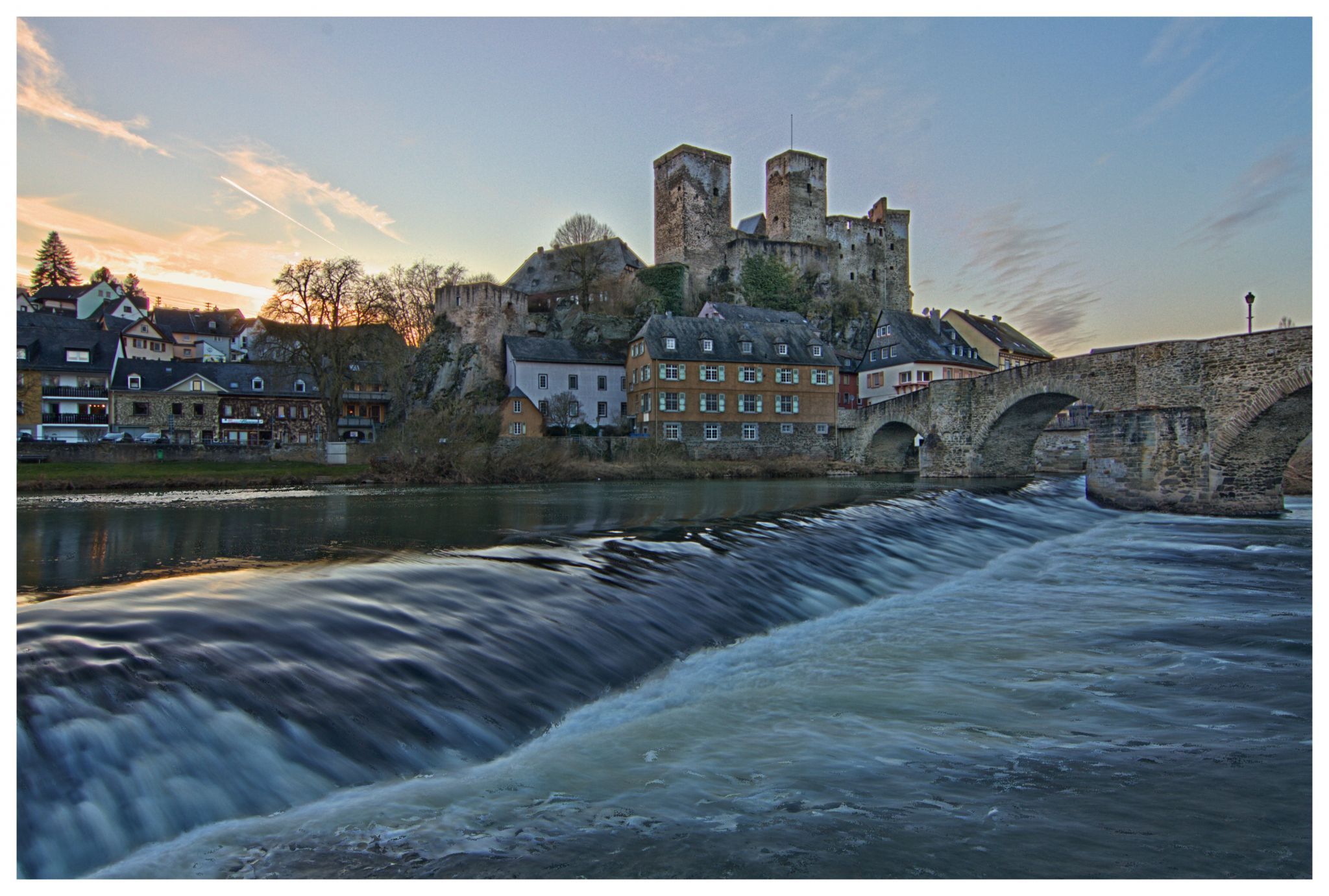 Runkel Castle above the Lahn, Germany