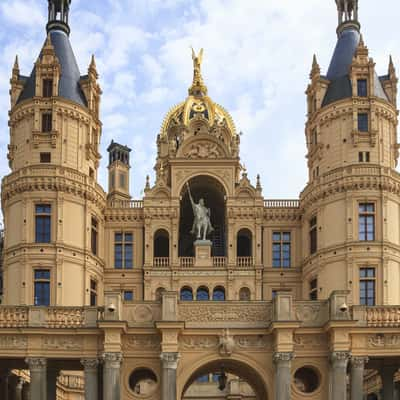 Entrance  of Schwerin Palace, Germany