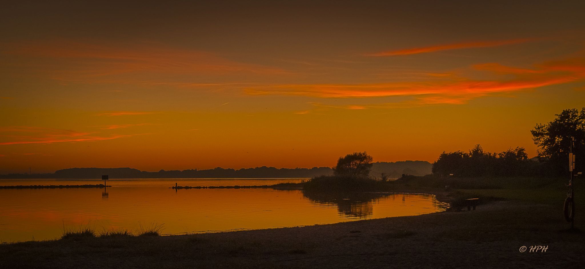 Sunset at the Schlei, Germany