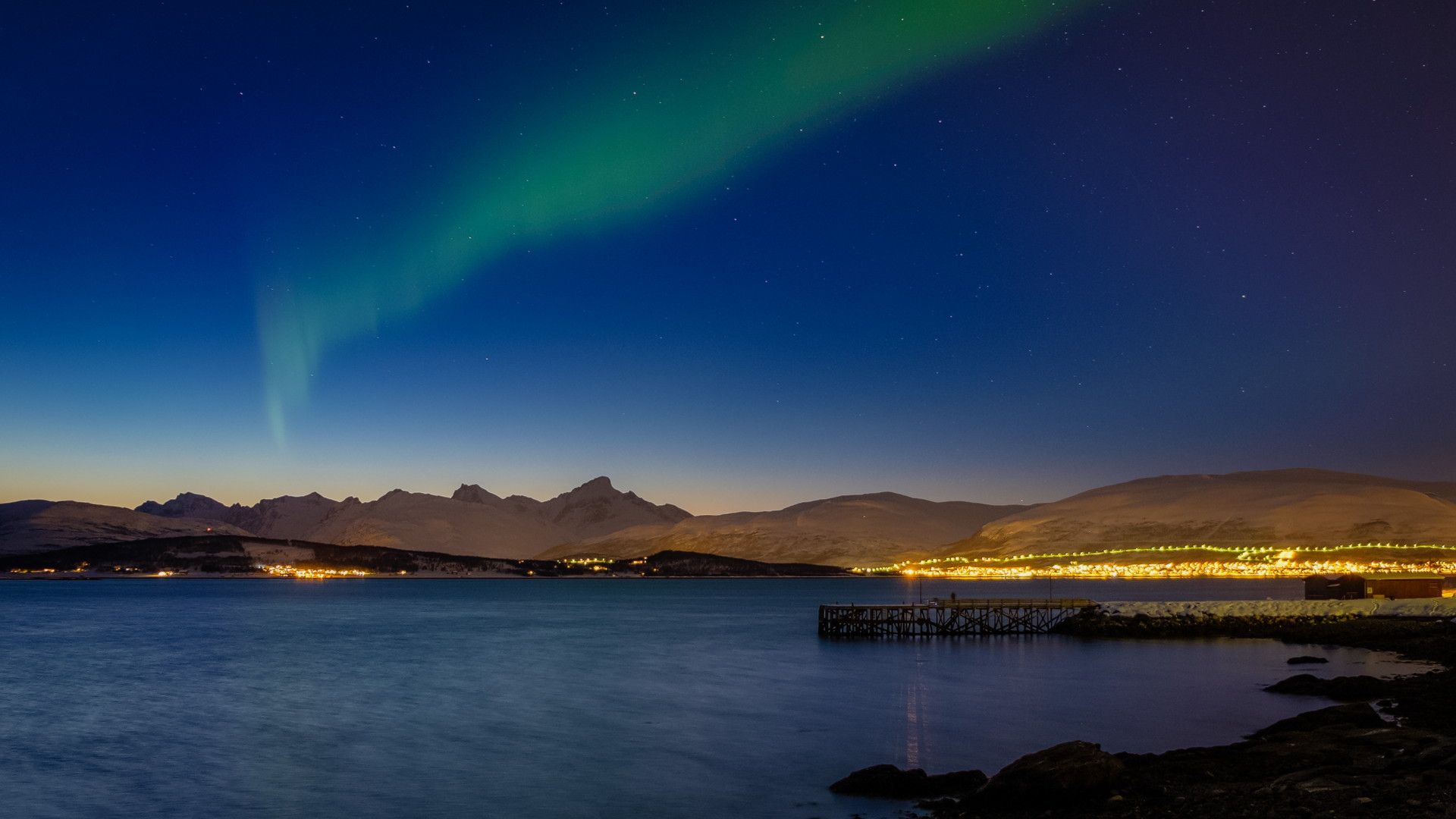 Northern Lights at Telegrafbukta, Norway
