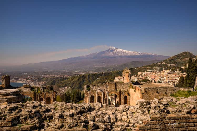 The ancient theatre of Taormina