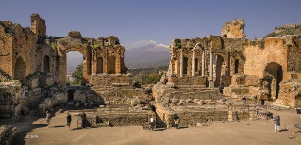 The ancient theatre of Taormina