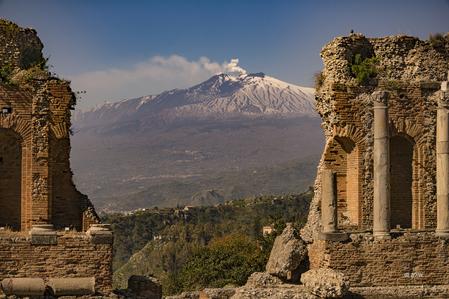 The ancient theatre of Taormina