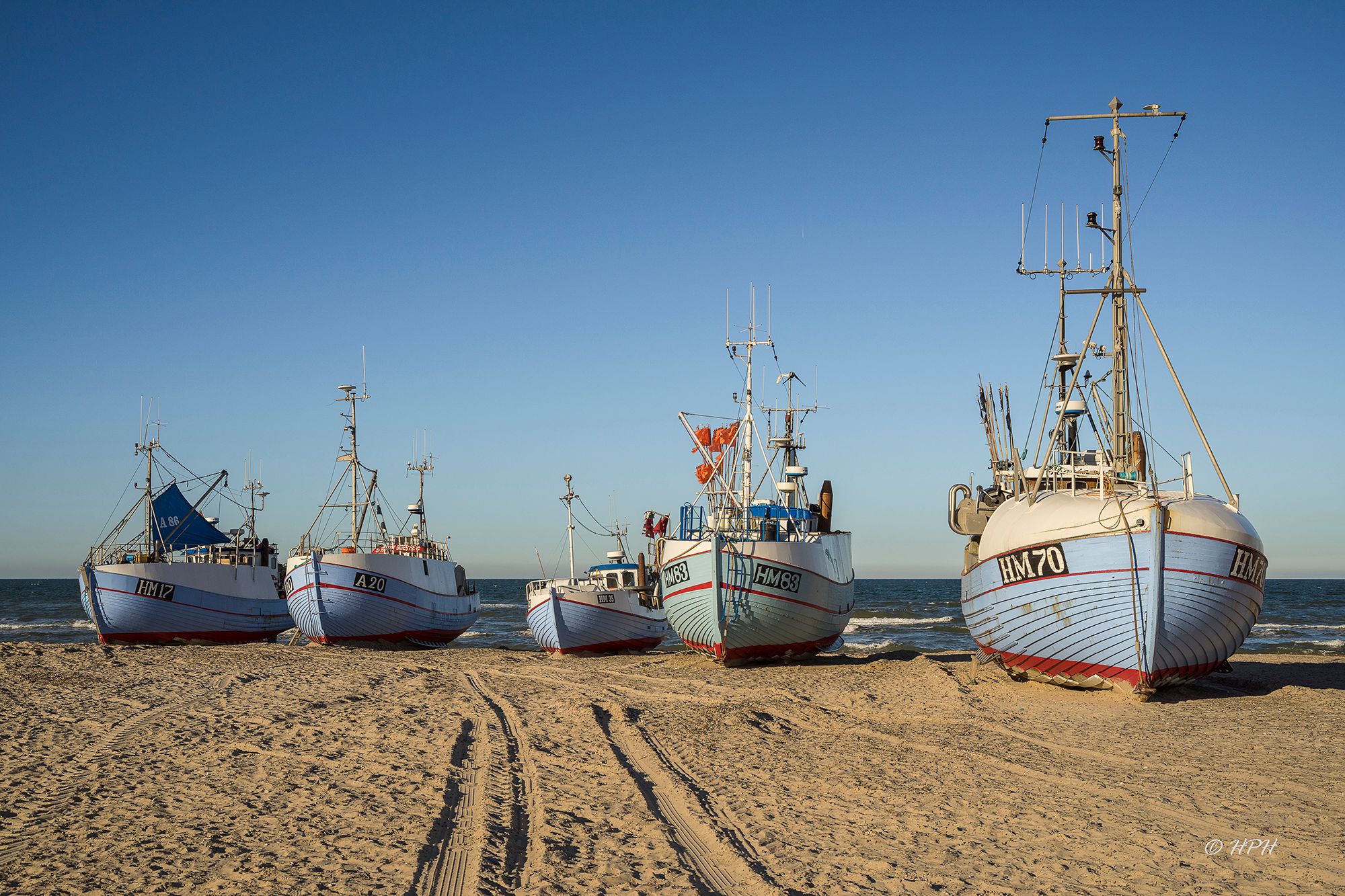 Fishing Boats at Torupstrand, Denmark